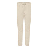 ICHI Beige Polyester Pant